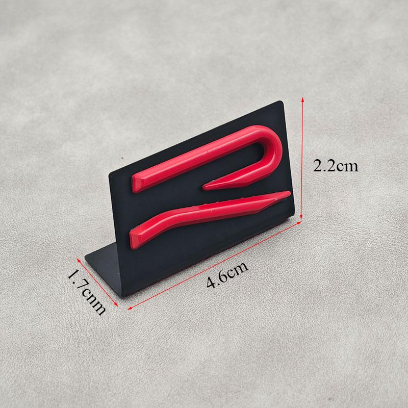 BSN1 Emblems 3D Metal R Logo Emblem Car Front Grill Badge Rear Trunk Sticker For Volkswagen VW R Rline Polo Passat MK8 Tiguan CC Golf