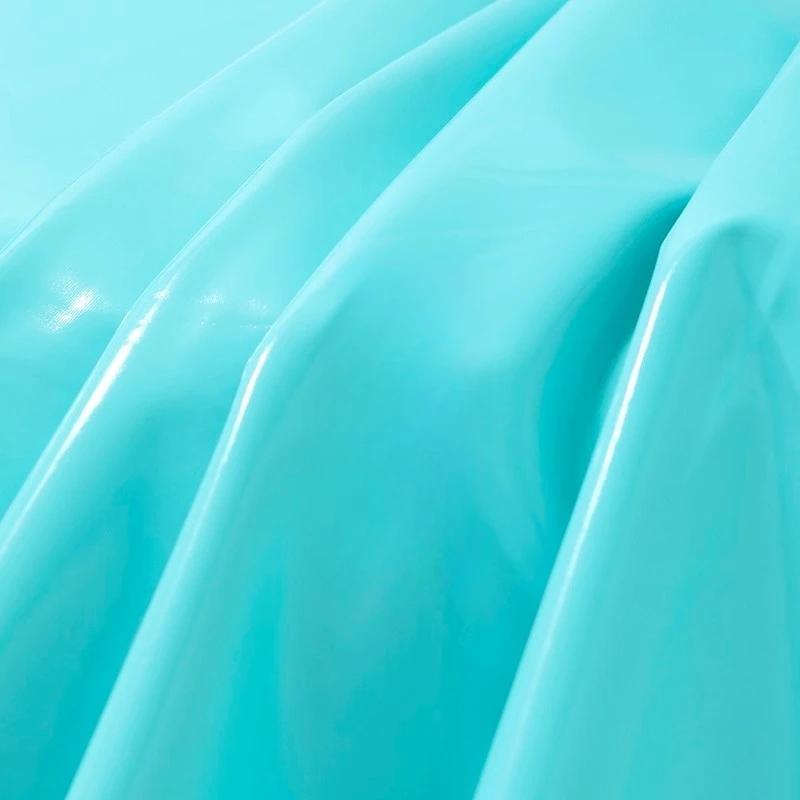 Waterproof 4 Sides Stretch Shiny Leather Fabric Per Meter for Upholstery Sofa Pillows Mat Bag Diy Sewing Cloth Thin Soft Plain