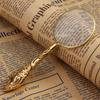Miling Golden Floral Gemstone Magnifying Glass