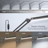 LED Eye Protection Desk Lamp, Student Dormitory Bedside Reading Light, USB Long Arm Folding Clip Lamp