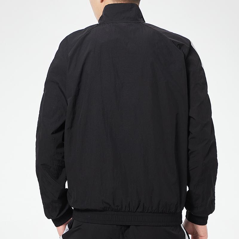 Puma Logo Sports Windproof Stand Collar Woven Jacket Men Jacket Black 532559-01