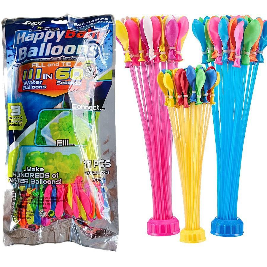 111Pcs Fast Fill Water Balloons Water Splashes Fun Splash Toys for Pool Party Beach Outdoor Team Games Festival Events