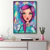 DIY 5D Rhinestone Painting Kit Colorful Resin Girl Pattern Rhinestone Art Дорослі Діти Яскравий колір Rhinestone Малюнок Домашній декор