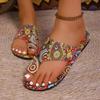 Women Slippers Bohemian Flower Pattern Sandals Casual Lightweight Shoes Flip Flops Big Size Slippers Home Slides Women