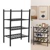 Bamboo Shoe Rack  Able Shoe Shelf Storage   for Closet Entryway Hallway Bathroom Living Room
