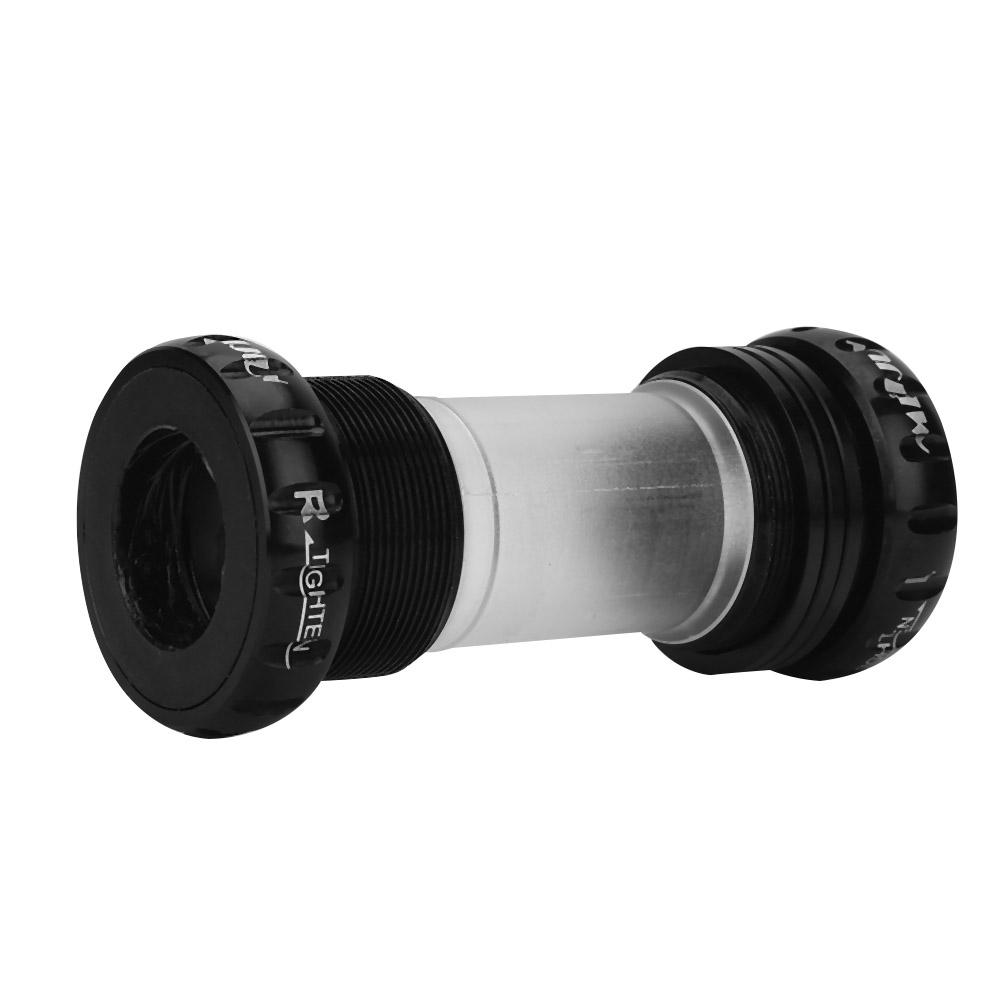 Mountain Bike Chain Wheel Bottom Bracket Thread Integrative Crankset Bearings (Black)