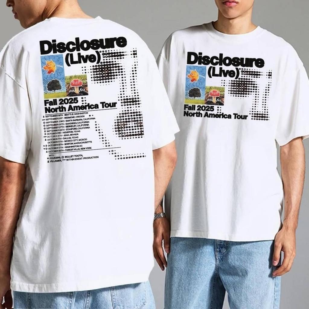 New!!! Disclosure Fall 2025 North America Tour 2025 T-Shirt Mens Womens Tees Top