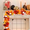 175CM Artificial Maple Leaf Flower Garland Home Garden Indoor Wall Hanging Faux Ivy Halloween Fall Harvest Festival Decoration