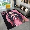 Kamado Nezuko Demon Slayer Anime Area Rug,Carpet Rug for Living Room Children Bedroom Sofa Doormat Decor,Kid Non-slip Floor Mat