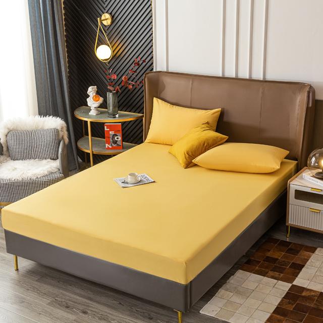 Waterproof Bed Cover Large Size Plain Bed Linen For Bedroom Durable Beddings Sheets Without Pillow Cases