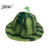 Playful Summer Beach Hat Watermelon Party Hat, Wide Brim Sun Visor for Costume Parties, Decorative Fruit Pattern Lightweight Elastic Unisex