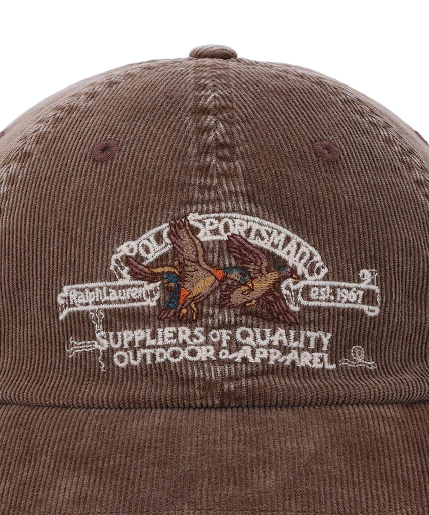 POLO RALPH LAUREN Polo Sportsman Corduroy Cap-Brown