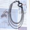 Punk Metal Waist Chain For Men With Multiple Circles And Lobster Claw Buckle For Streetwear Fashion