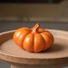 Halloween Pumpkin Ornaments, Resin Delicate Texture Stable Sculpture, Spotted Textured Accents, for TV Cabinet Wine Cabinet Table Decor