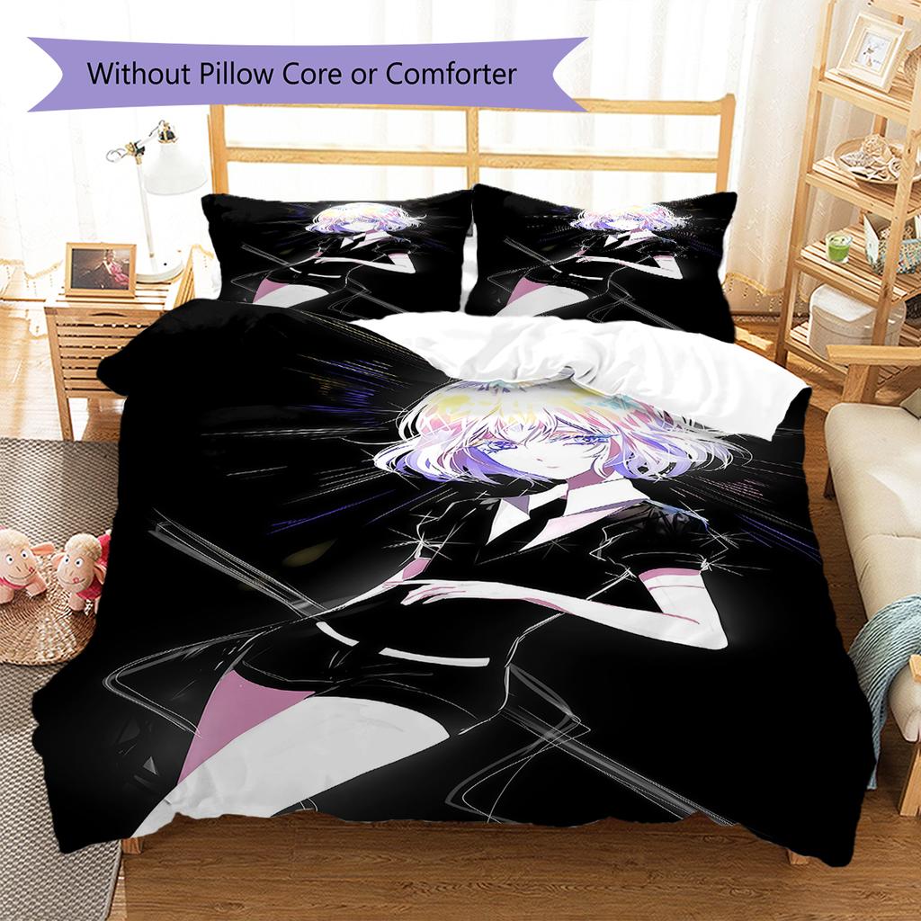 Land of the Lustrous Pattern Bedding,Quilt Set Quilt Cover Pillowcase Home Birthday Gift (1 * duvet cover + 2 * pillowcase, without core)