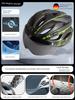 Bicycle Helmet with Goggles, One-Piece Riding Helmet, Men's and Women's Mountain Road Bike Safety Helmet
