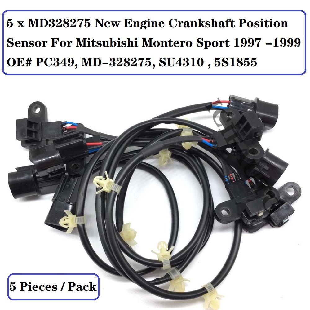 

5 x Engine Crankshaft Position Sensor for Mitsubishi Montero Sport 1997 -1999 OE# MD328275, PC349, MD-328275, SU4310 , 5S1855 5 Pieces