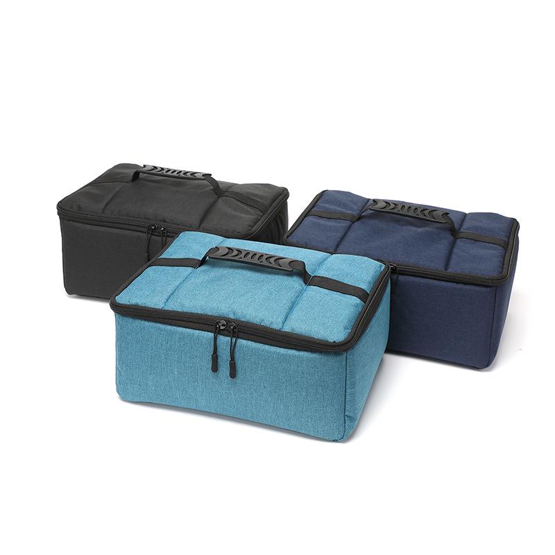 Large Capacity DSLR Camera Insert Bag with Oxford Cloth and Adjustable Compartments