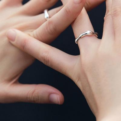 Another Layer Rough Wave Ring (silver925)
