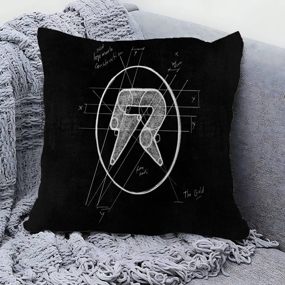 

A-Aphex T-Twin 45*45cm Cushion Cover Pillow Cover Decor Pillowcase Home Pillowcase for Couch Pillow 30cmx30cm