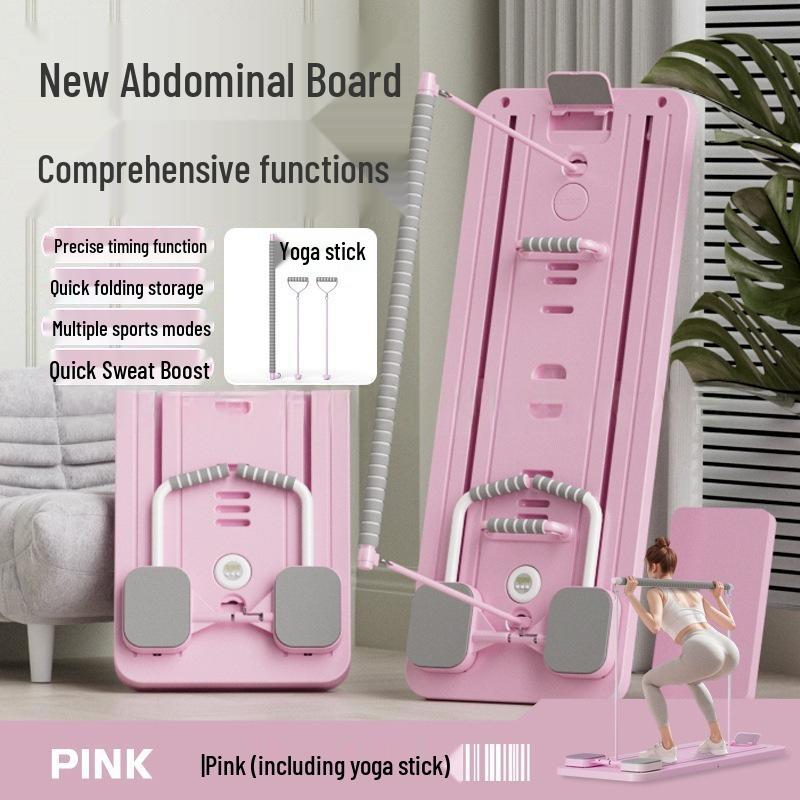 Foldable Multifunctional Fitness Board: Ab Trainer, Chest Muscle Trainer & Pilates Plank Device
