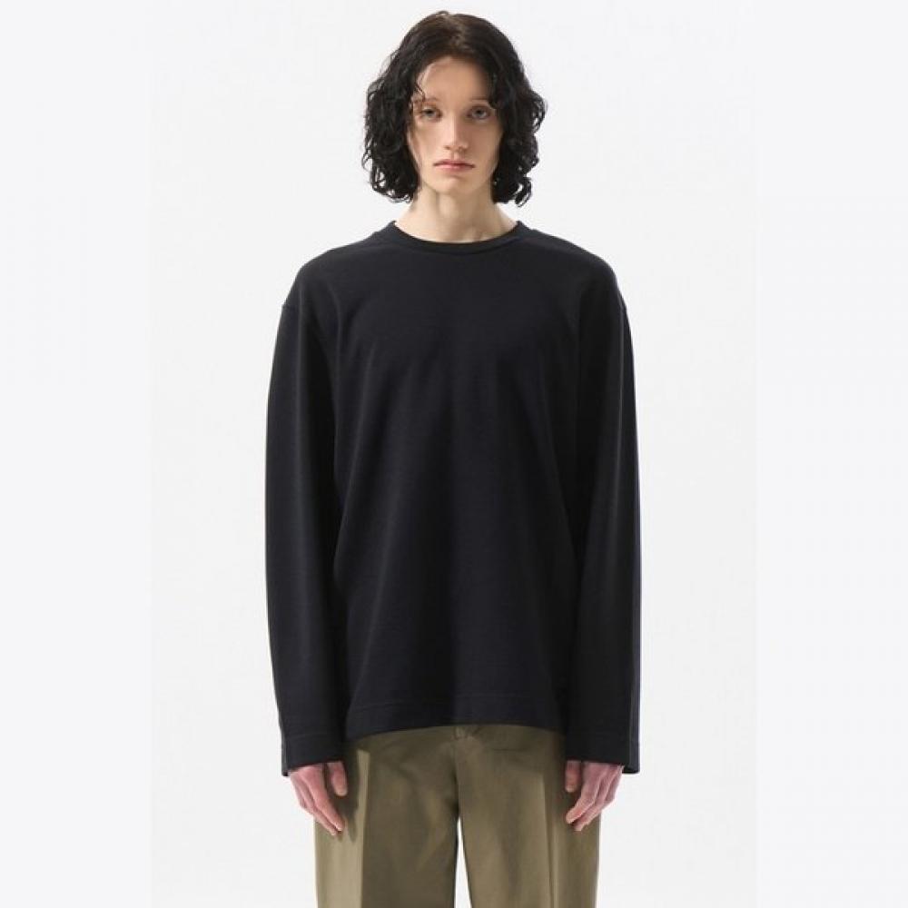 CusTomellow Black TexTure Long Sleeve T shirT cwTas25211bkx