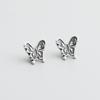 Retro Thai S925 Sterling Silver Butterfly Spacer Beads for DIY Beading, Bracelets, Necklaces, and Jewelry Accessories.