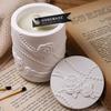 Pearl Ribbon Rose Candle Jar Silicone Mold DIY Relief Flower Shape Storage Box Making Molds Plaster Resin Vase Home Crafts Decor