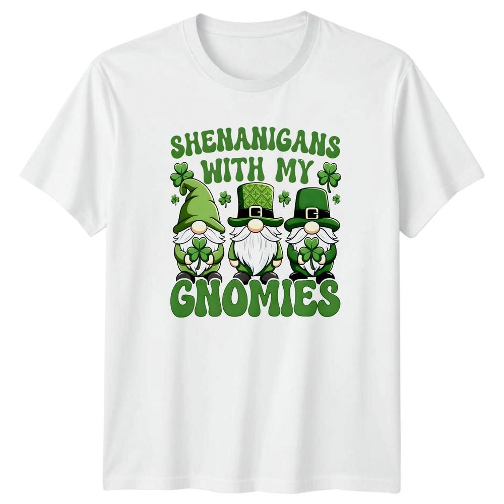 Shenanigans With My Gnomies TShirt St Patricks Day Gnomes Holiday Seasonal S