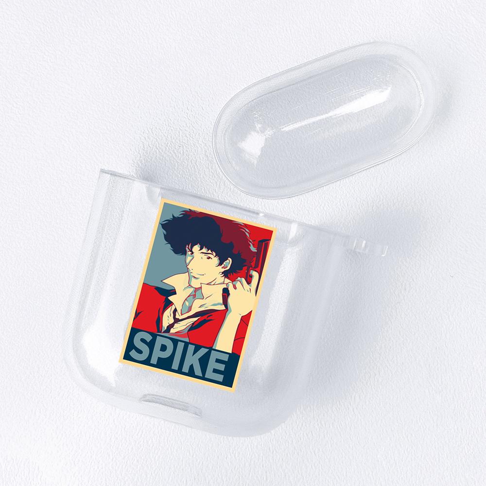 Japan Anime Figures Transparent Airpods Case for Funda Airpods 2/1 Cover Bakugo Bokuto Himiko Mirio Yumeko Deku Soft TPU Cases