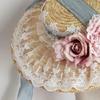 Lolita Headdress Elegant Tea Party Straw Hat Sweet Flower for Sun Hats for Women