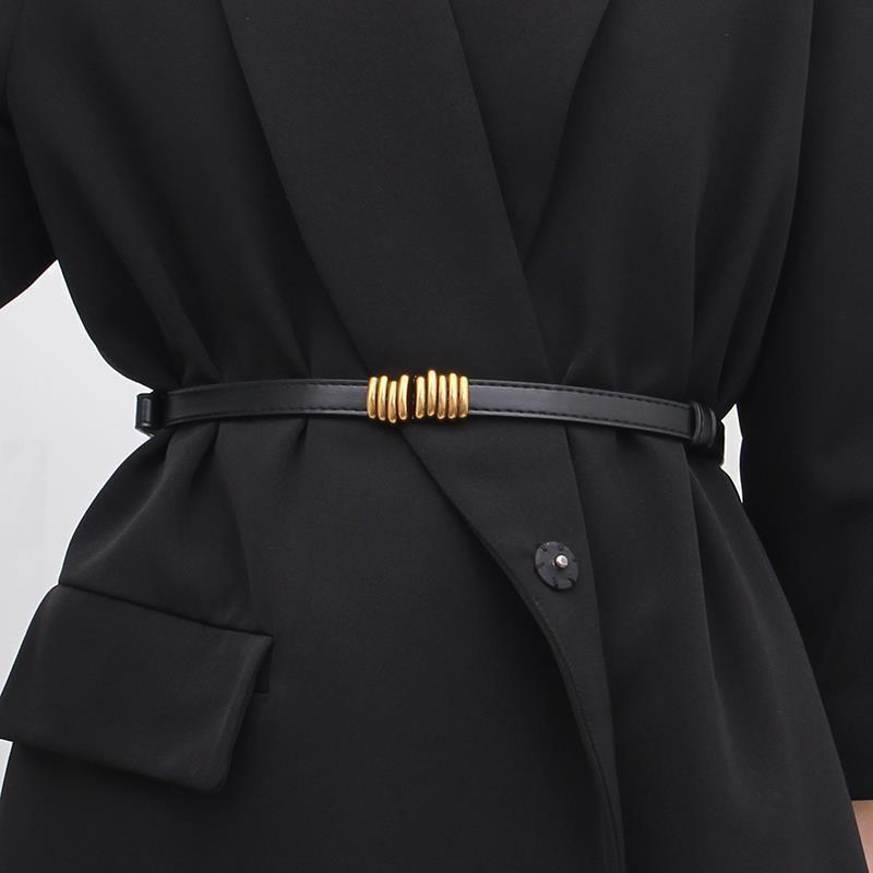 Vintage Retro Style Womens Suit Thin Belt Fashionable Versatile Accessory For Dresses And Coats
