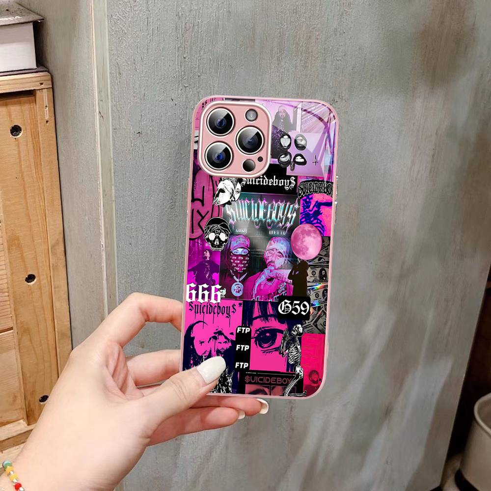 Rap Group S-Suicideboys-S G59 For IPhone 14 13 12 Mini 11 Pro XS Max X XR 14 Plus Tempered Glass Cover