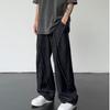 Pantalones vaqueros rectos casuales de pierna ancha para hombre Pantalones vaqueros de hip hop