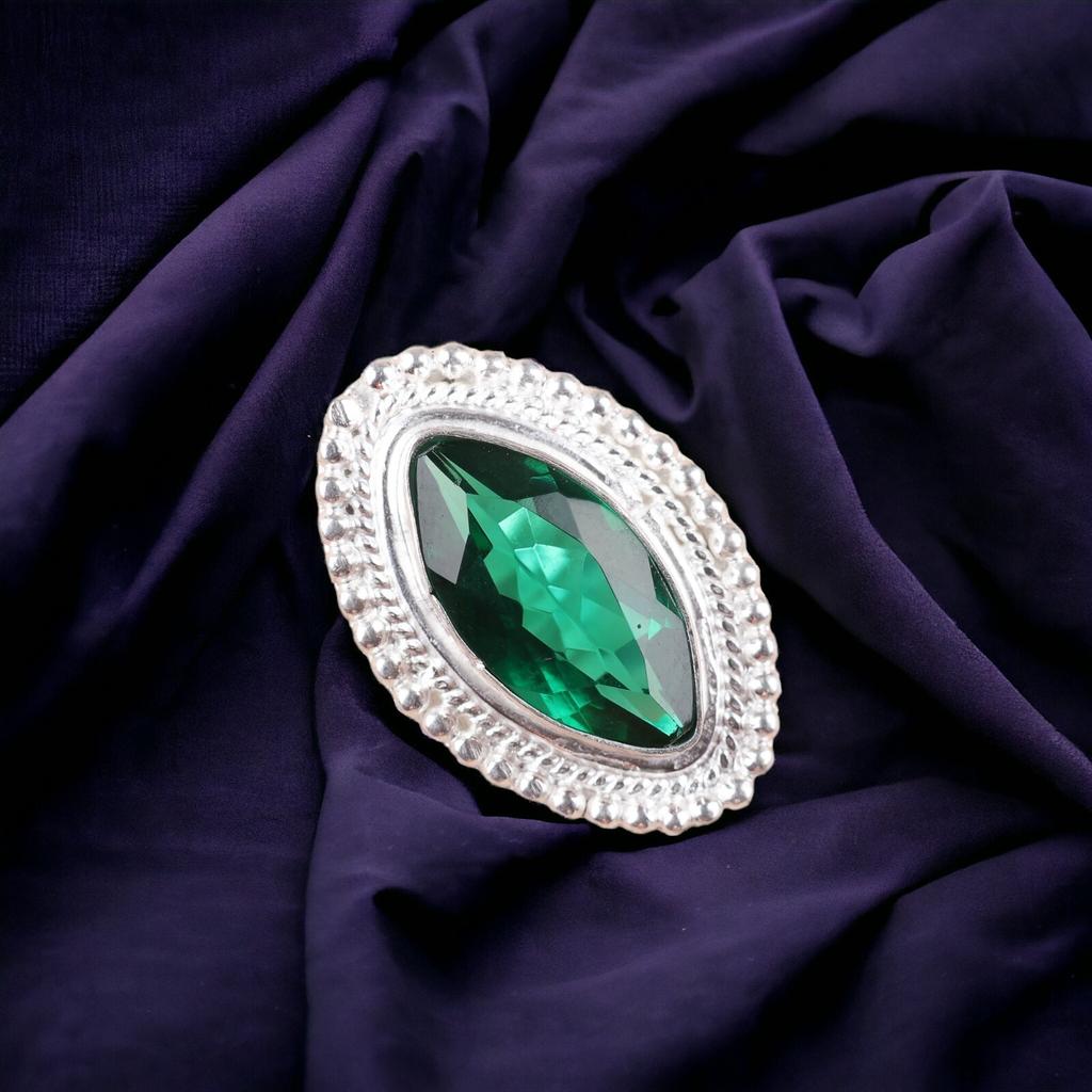 Chrome Diopside 925 Sterling Silver Jewelry Handmade Ring For Mother's Day Gift RR-26-4