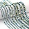 3/4/6/8/10mm Faceted Crystal Beads Green AB Abacus Glass Loose Spacer Beads For Jewelry Making DIY Necklace Bracelet Accessories