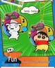 Crayon Shin-chan Swing Keychain: Funny Doll Couple Charm