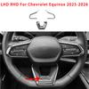 Car Interior Accessories RS Model Steering Wheel Button Cover Frame ABS Plastic For Chevrolet Equinox 2025-2026 Left-hand Drive