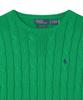 POLO RALPH LAUREN W Cable Knit Cotton Crewneck Sweater - Green