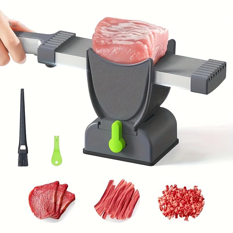 

Manual Meat Slicer Set with Ergonomic Handle , Lever Mechanism , Heavy Duty ABS Food-Safe , Like Performance, No Battery/Electricity Required серый