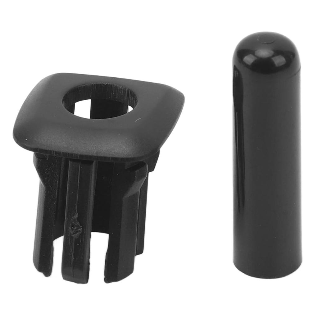 Black Car Door Lock Pin Trim, Door Lock Knob Cover Trim, Compatible with 550i 550iX 535i 535iX 528i 528iX M5 5, Enhance Interior Appearance