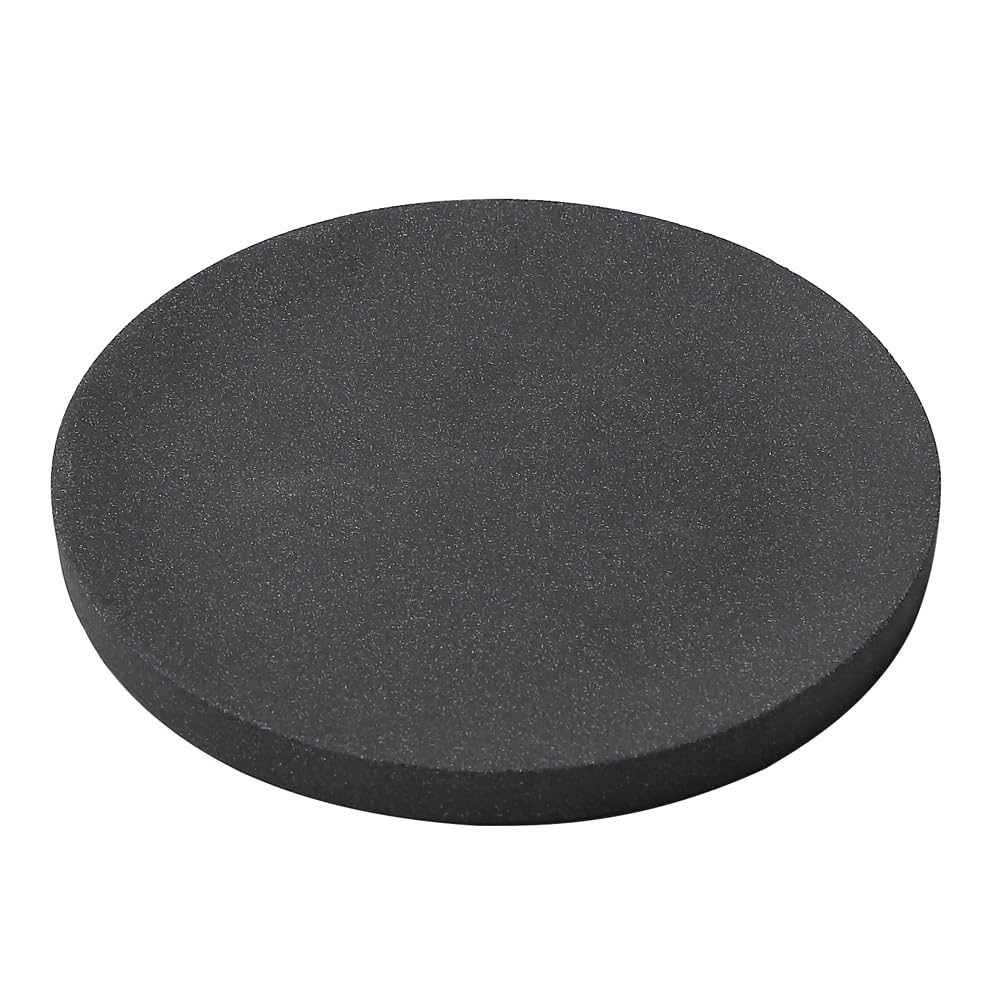 ideaco Stone-Look Tray, 18cm Diameter X 1.5cm Height, AMENITY TRAY L, Stone Sand Black