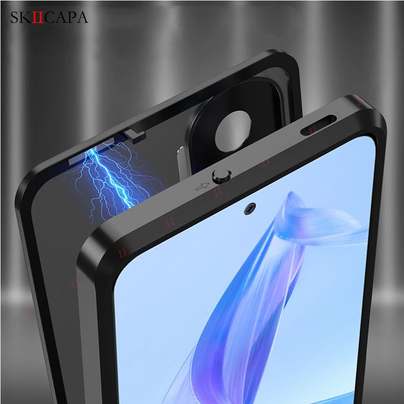 Tempered Glass Phone Case For Huawei Honor 90 Aluminium Alloy Bumper Cover For Huawei Honor 90 Pro X50i Slim Shockproof Cover