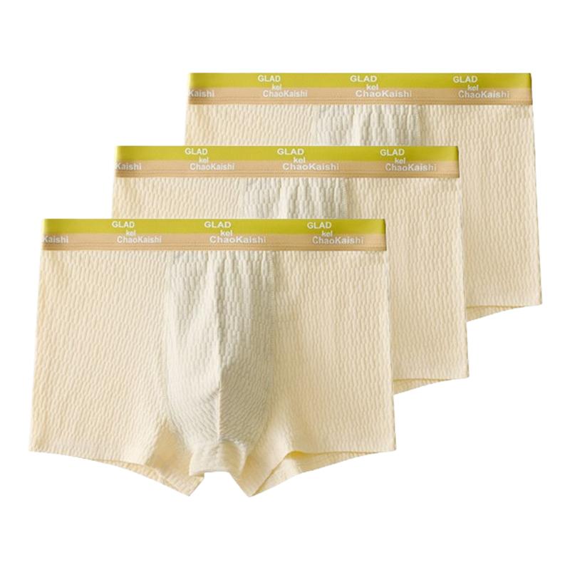 3 Pezzi Biancheria Intima da Uomo Boxer da Uomo Traspirante U Convesso Mutande Comode Mutande L XL XXL 3XL 4XL