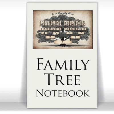Quaderno dell'albero genealogico Ricordi degli antenati Carta spessa Registro degli antenati Scrittura fluida Stampa chiara Stampa dell'albero Significato Regalo di famiglia Diario genealogico