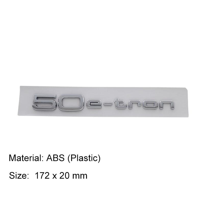 3D Premium 40 45 50 E-tron Letters for Q5 Q2L 40 45 50 Quattro Car Engine Hood Fender Trunk Tail Rear Decal Emblem Badge Sticker