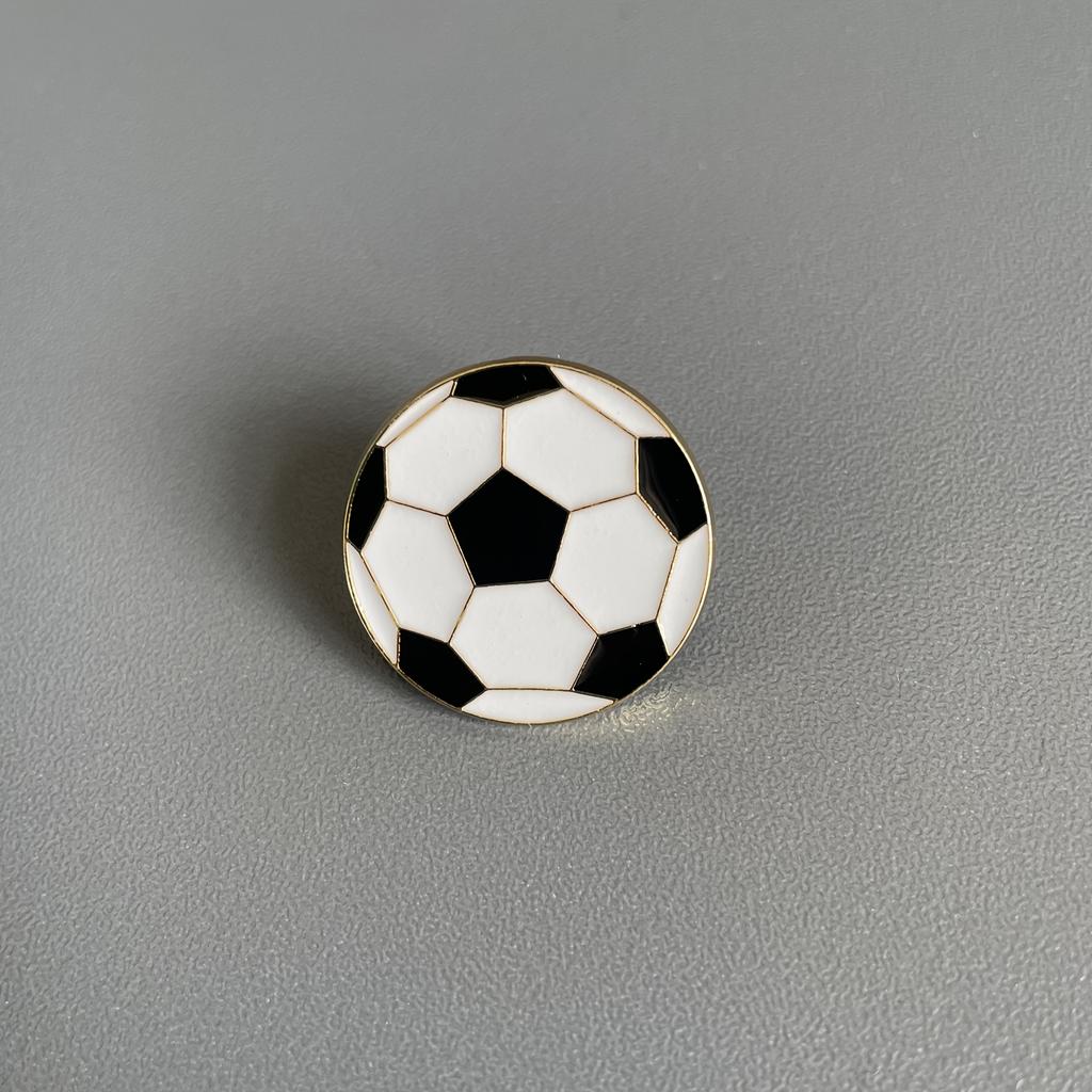 1 Pack, Football Enamel Brooch, Enamel Brooch, Oil Drop Brooch, Brooch, Clothing Accessories, Buckle Pin, Japanese Small Mini Neckline Pin,