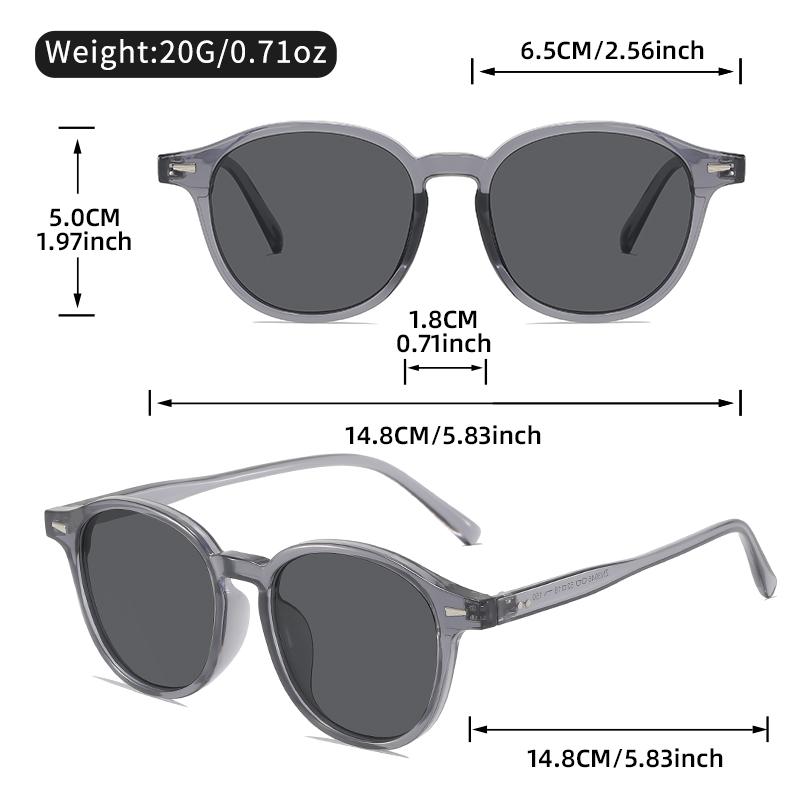 The new small round-framed sunglasses feature a simple design and are a perfect accessory for daily wear and photography