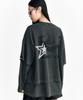 Sseleupe Flame Star Layered Long Sleeve Tee Pigment Charcoal