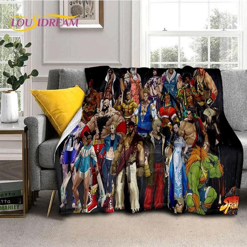 Neueste Retro-Spiel Street Fighter SF Weiche Decken, Warme Kuscheldecke Bequeme Decke für Picknick Betten Sofa Zuhause Schlafzimmer